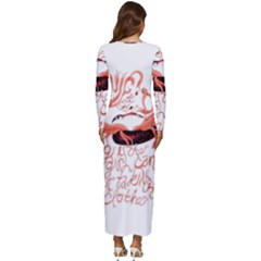 Long Sleeve Longline Maxi Dress 