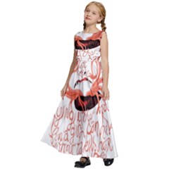 Kids  Satin Sleeveless Maxi Dress 