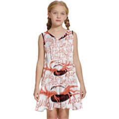 Kids  Sleeveless Tiered Mini Dress 