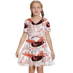 Kids  Short Sleeve Tiered Mini Dress 