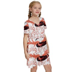 Kids  Short Sleeve Tiered Mini Dress 