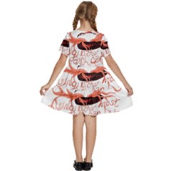 Kids  Short Sleeve Tiered Mini Dress 