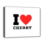 I love cherry Deluxe Canvas 20  x 16  (Stretched)