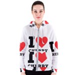 I love cherry Women s Zipper Hoodie