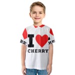 I love cherry Kids  Sport Mesh Tee