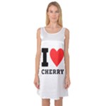 I love cherry Sleeveless Satin Nightdress