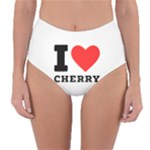 I love cherry Reversible High-Waist Bikini Bottoms