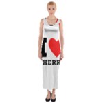 I love cherry Fitted Maxi Dress