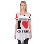 I love cherry Short Sleeve Tunic 