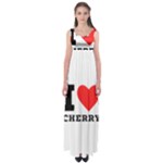 I love cherry Empire Waist Maxi Dress