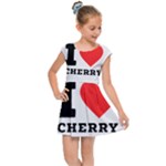 I love cherry Kids  Cap Sleeve Dress