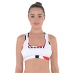 I love cherry Cross Back Sports Bra