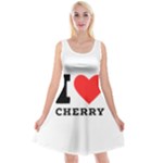 I love cherry Reversible Velvet Sleeveless Dress