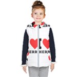 I love cherry Kids  Hooded Puffer Vest