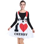 I love cherry Plunge Pinafore Dress