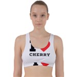 I love cherry Back Weave Sports Bra