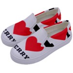 I love cherry Kids  Canvas Slip Ons