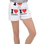 I love cherry Women s Velour Lounge Shorts