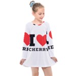 I love cherry Kids  Long Sleeve Dress