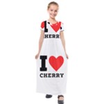 I love cherry Kids  Short Sleeve Maxi Dress