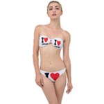 I love cherry Classic Bandeau Bikini Set