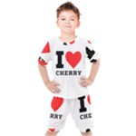 I love cherry Kids  Tee and Shorts Set