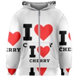 I love cherry Kids  Zipper Hoodie Without Drawstring