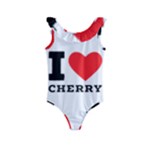 I love cherry Kids  Frill Swimsuit