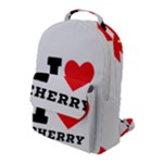 I love cherry Flap Pocket Backpack (Large)