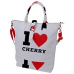 I love cherry Buckle Top Tote Bag