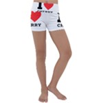 I love cherry Kids  Lightweight Velour Yoga Shorts