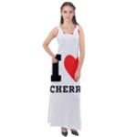 I love cherry Sleeveless Velour Maxi Dress