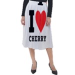 I love cherry Classic Velour Midi Skirt 