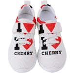 I love cherry Women s Velcro Strap Shoes