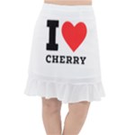 I love cherry Fishtail Chiffon Skirt