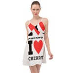 I love cherry Summer Time Chiffon Dress