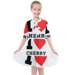 I love cherry Kids  All Frills Chiffon Dress