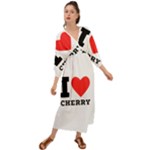 I love cherry Grecian Style  Maxi Dress