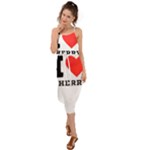 I love cherry Waist Tie Cover Up Chiffon Dress