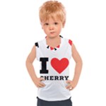 I love cherry Kids  Sport Tank Top