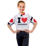 I love cherry Kids Mock Neck Tee