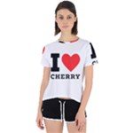 I love cherry Open Back Sport Tee