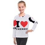 I love cherry Kids  Long Mesh Tee