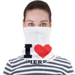 I love cherry Face Seamless Bandana (Adult)