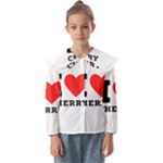 I love cherry Kids  Peter Pan Collar Blouse