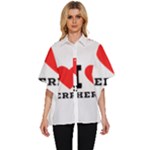 I love cherry Women s Batwing Button Up Shirt