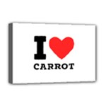 I love carrots  Deluxe Canvas 18  x 12  (Stretched)