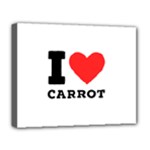 I love carrots  Deluxe Canvas 20  x 16  (Stretched)