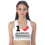 I love carrots  Sports Bra