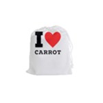 I love carrots  Drawstring Pouch (Small)